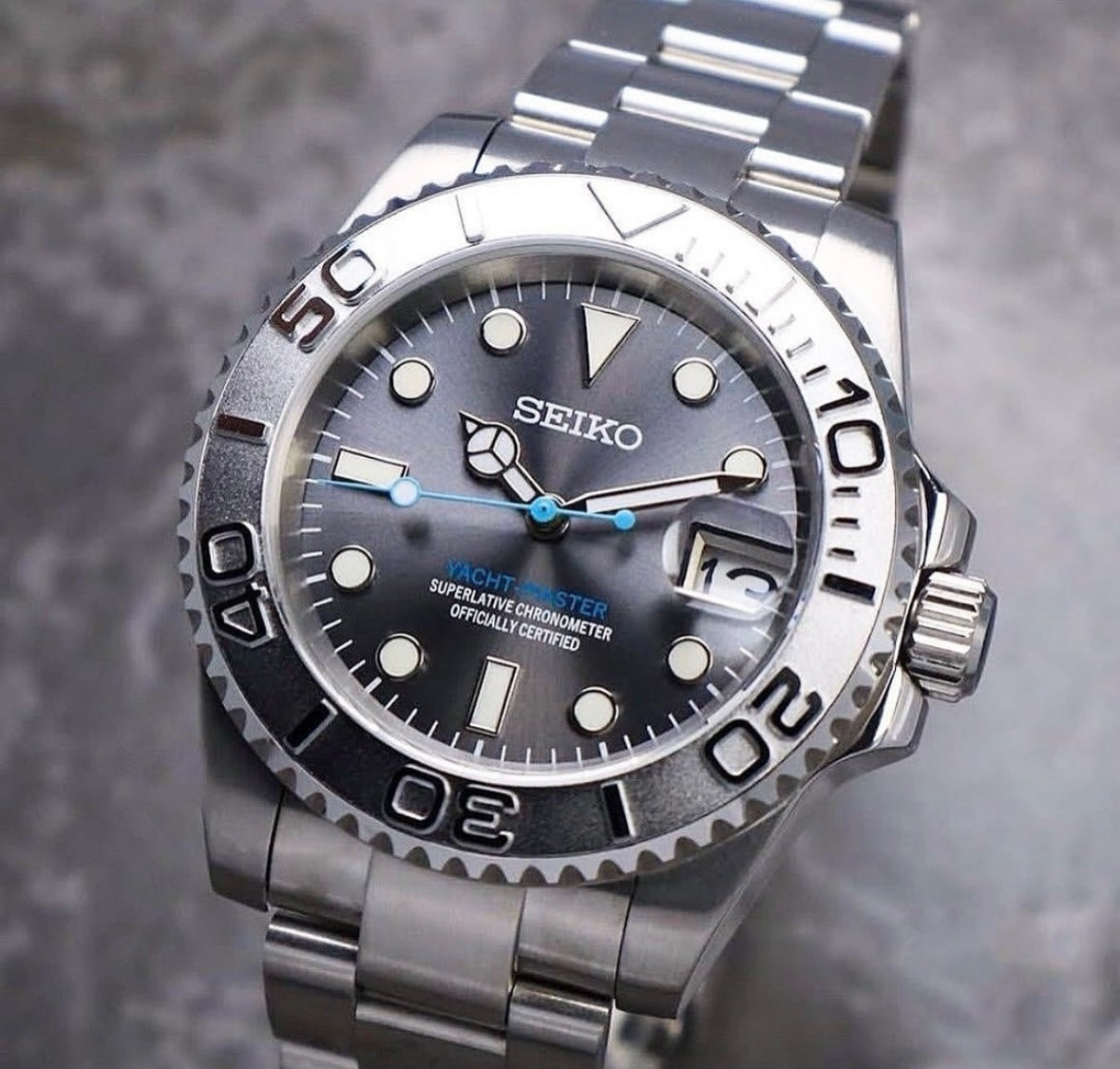 SEIKOYACHT SILVER MEN'S WATCH